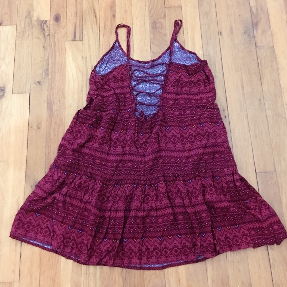 Cross Back Tiered Dress